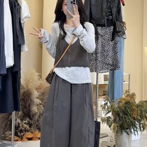 Women's Summer Sun Protection Top Vest and Pants Set