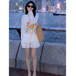 Women's Summer Sheer Sun Protection Top Loose Long Sleeve Polo Shirt